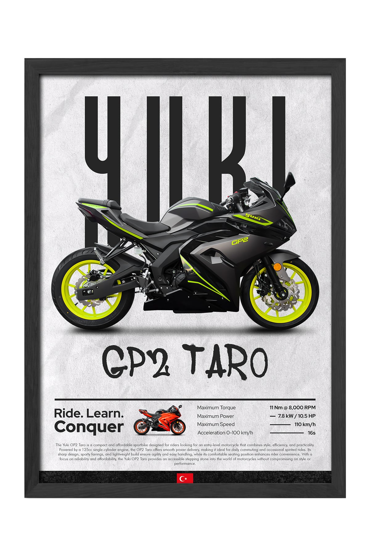 Yuki GP2 Taro Siyah
