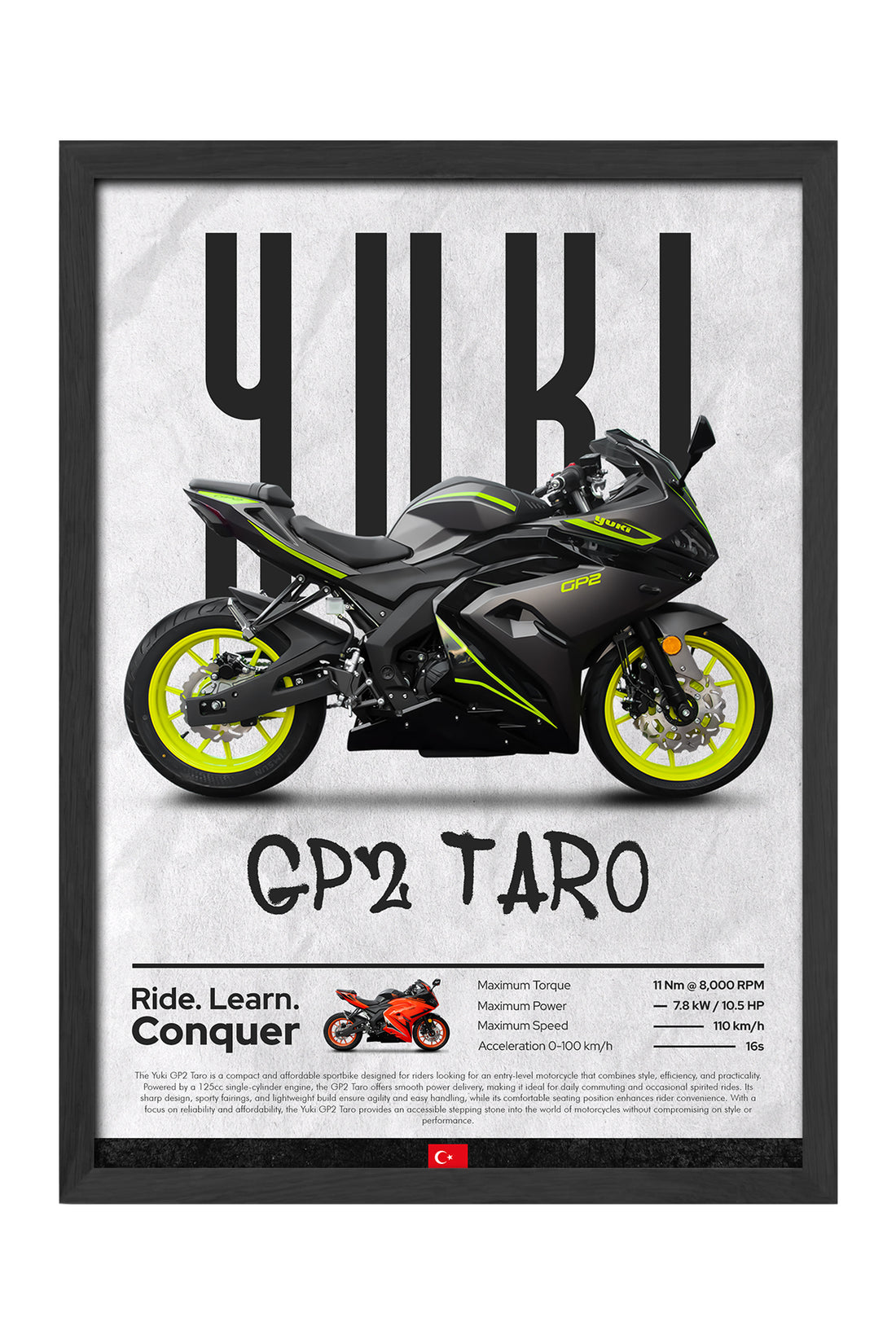 Yuki GP2 Taro Siyah