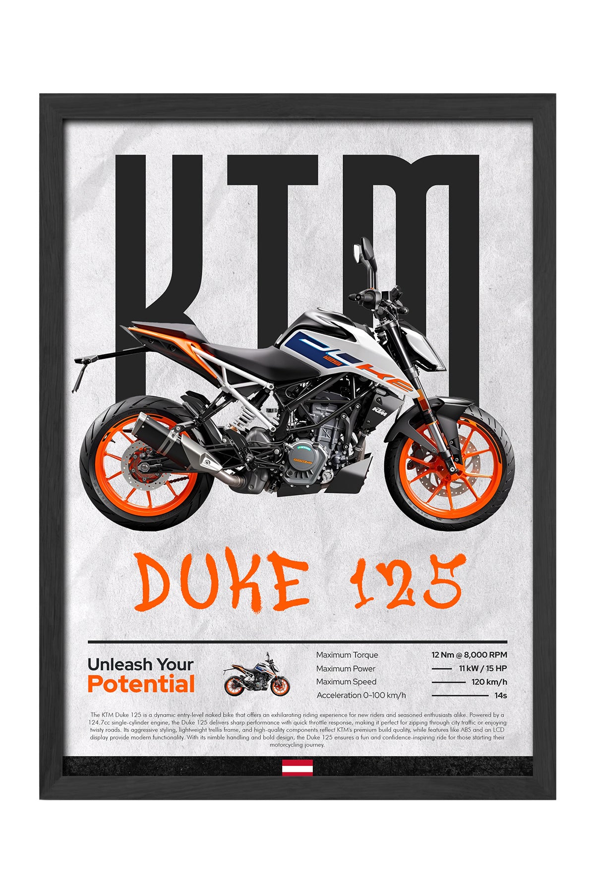 KTM Duke 125 Beyaz
