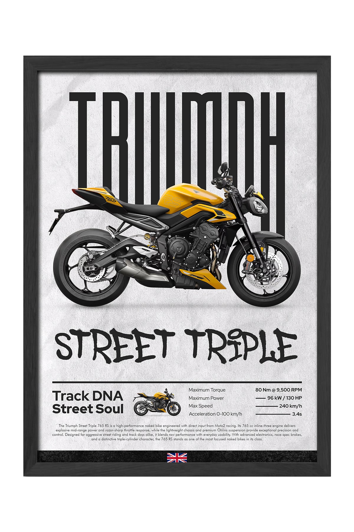 Triump Street Triple Sarı