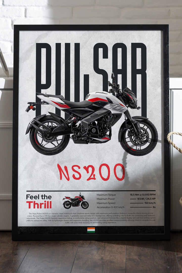 Bajaj Pulsar NS 200 Beyaz