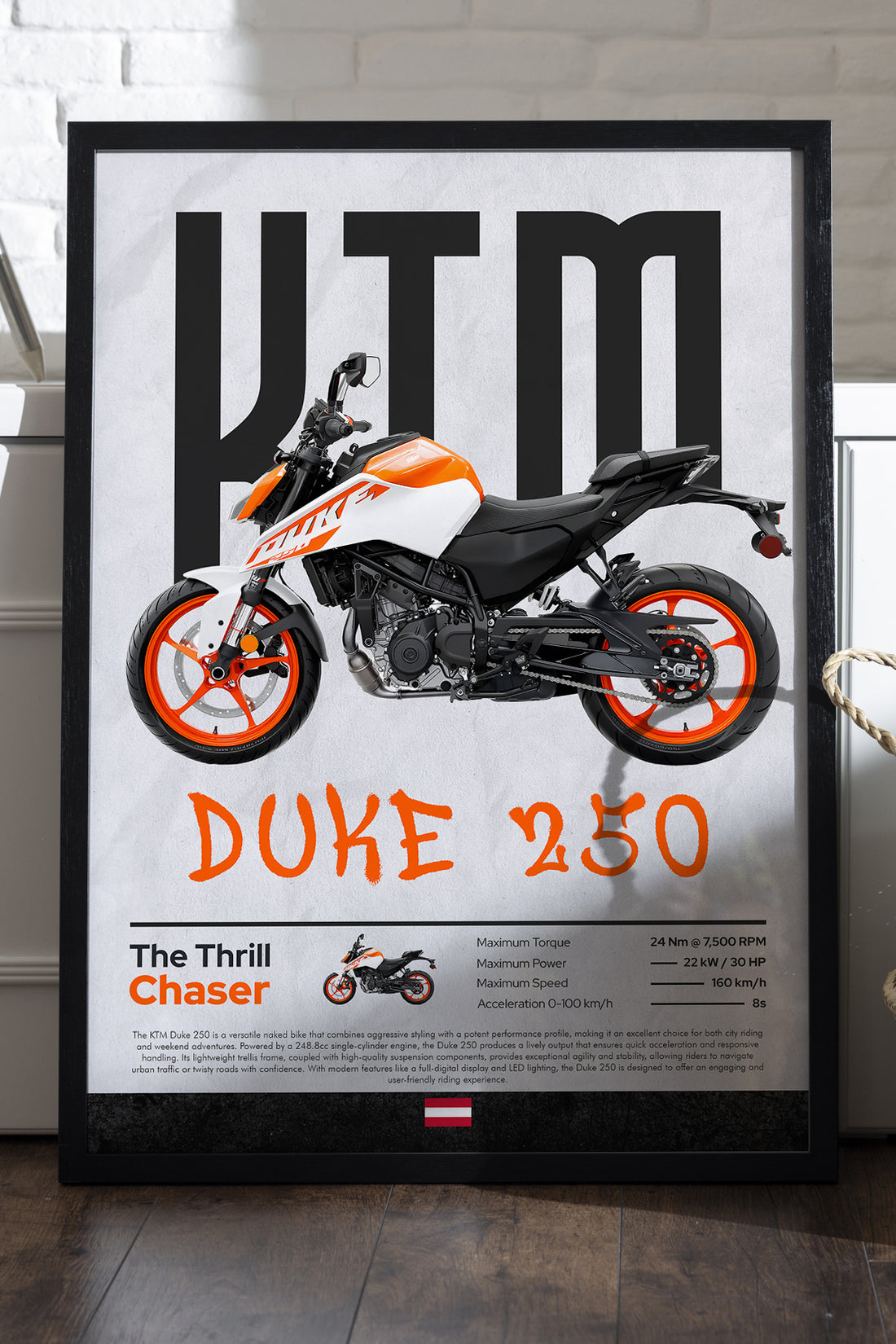 KTM Duke 250 - tablo