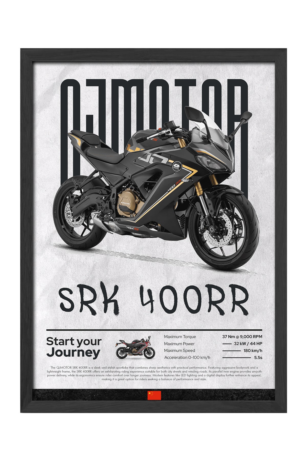 QJ Motor SRK 400RR Siyah