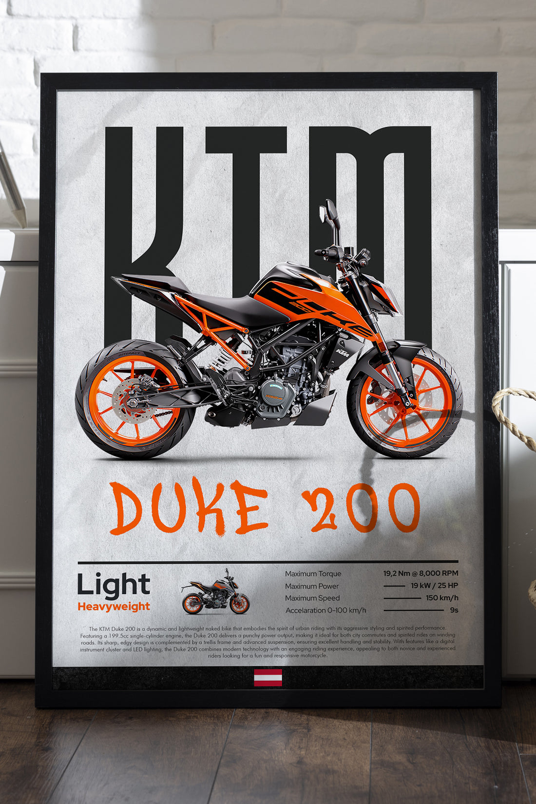 KTM Duke 200 Turuncu