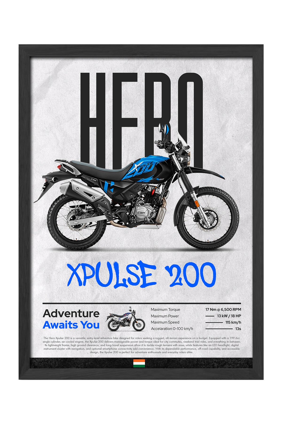 Hero X Pulse 200 Mavi