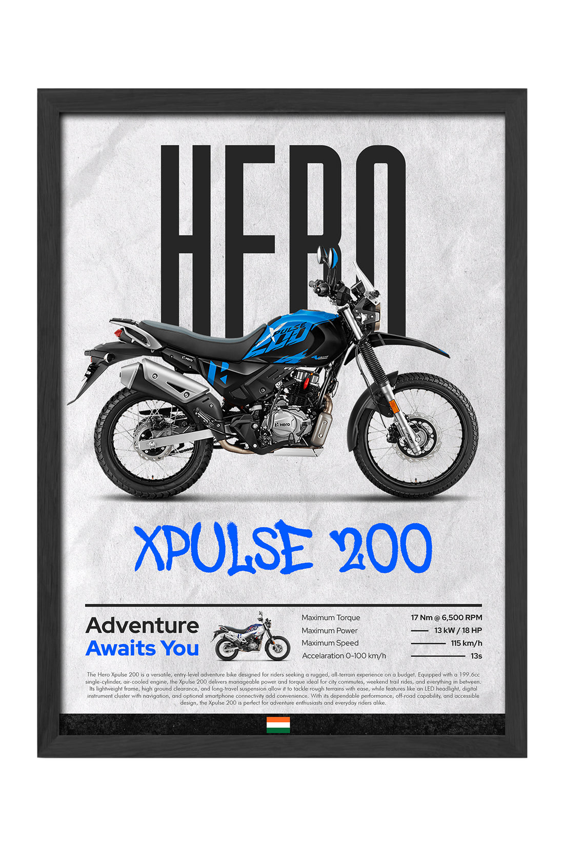 Hero X Pulse 200 Mavi