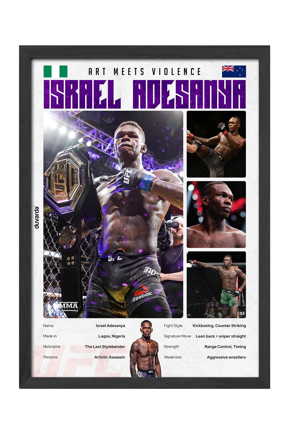 Israel Adesanya - tablo