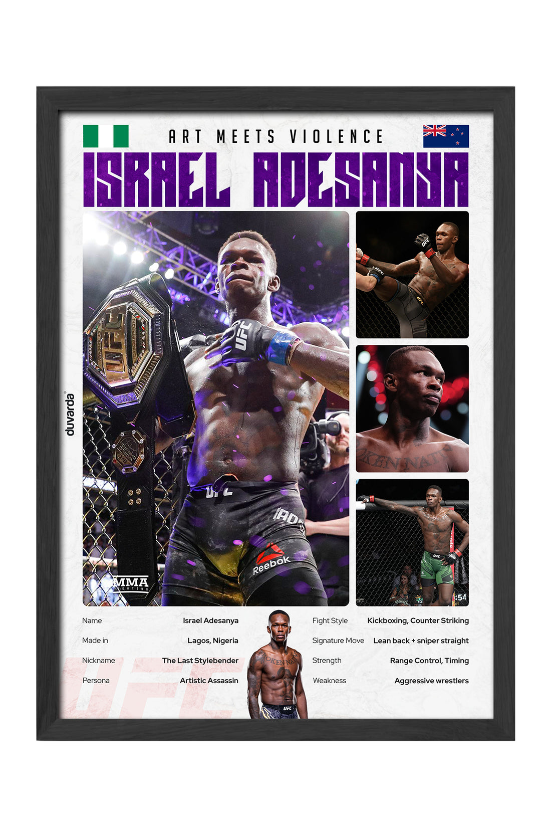 Israel Adesanya - tablo