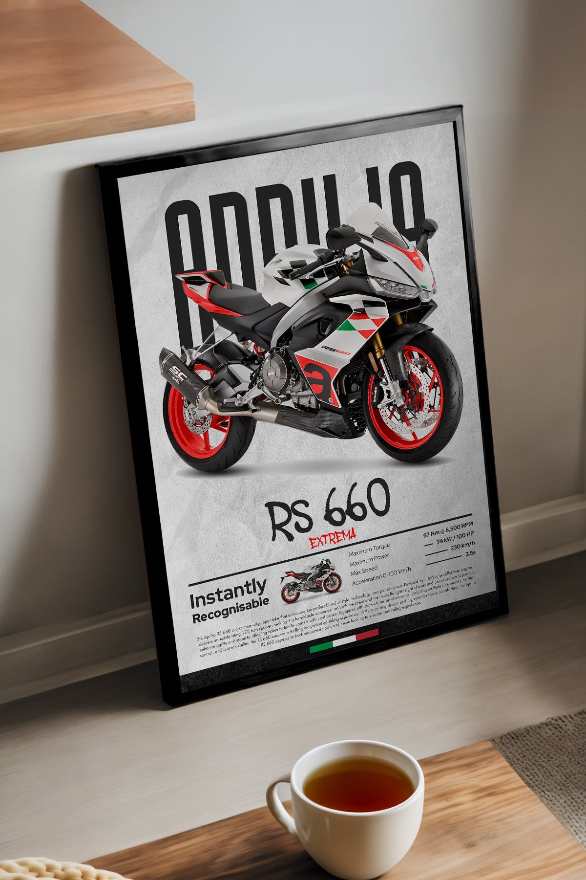Aprilia RS 660 Extrema - tablo