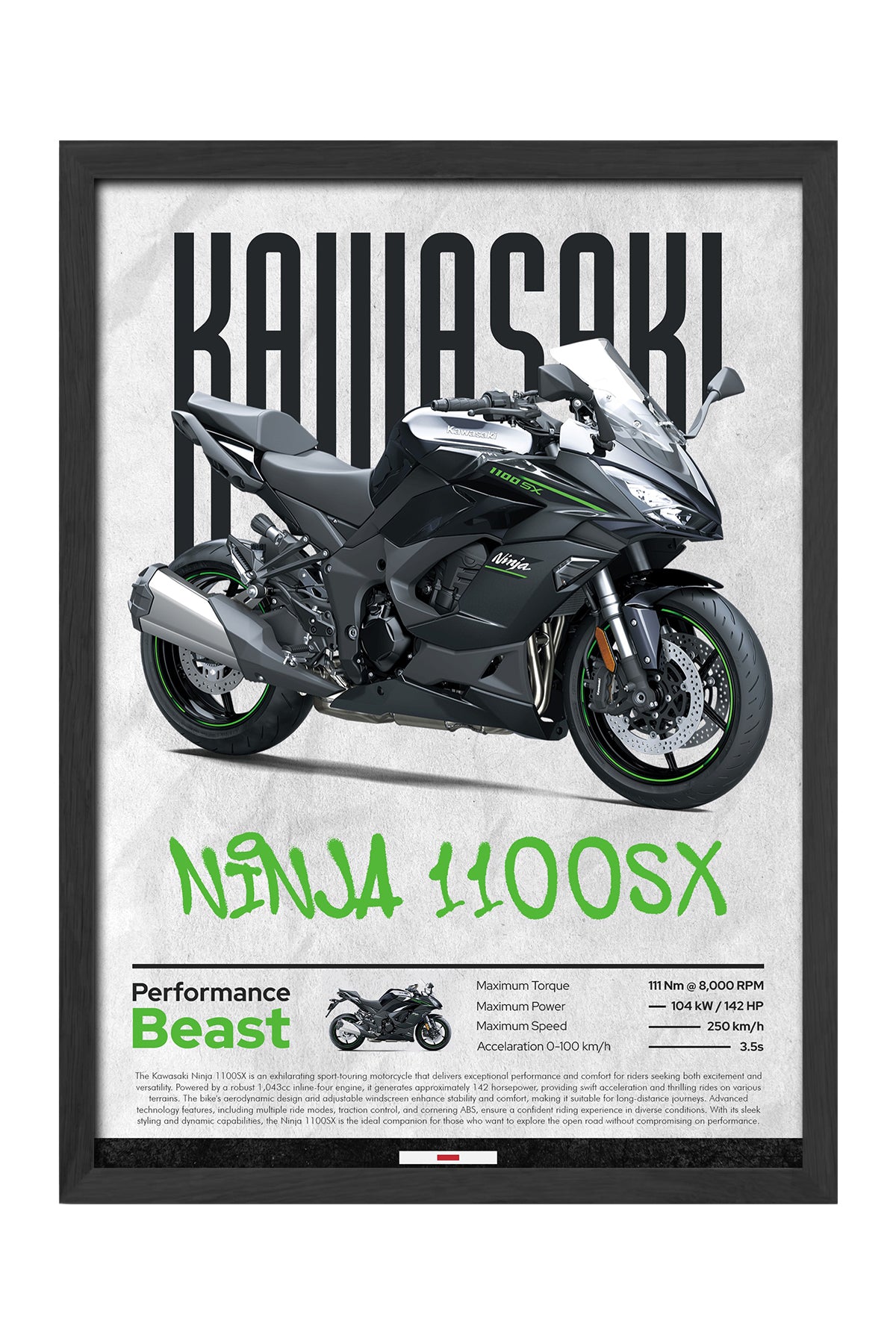 Kawasaki Ninja 1100 SX - tablo