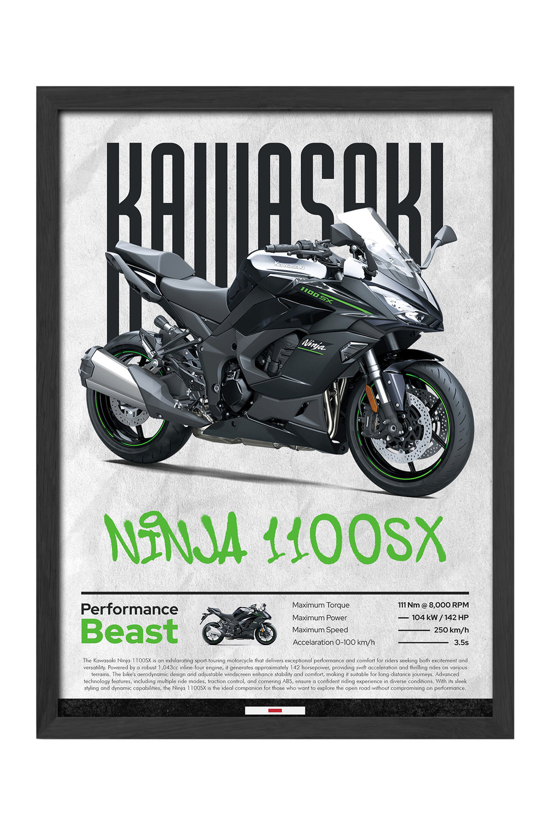 Kawasaki Ninja 1100 SX - tablo