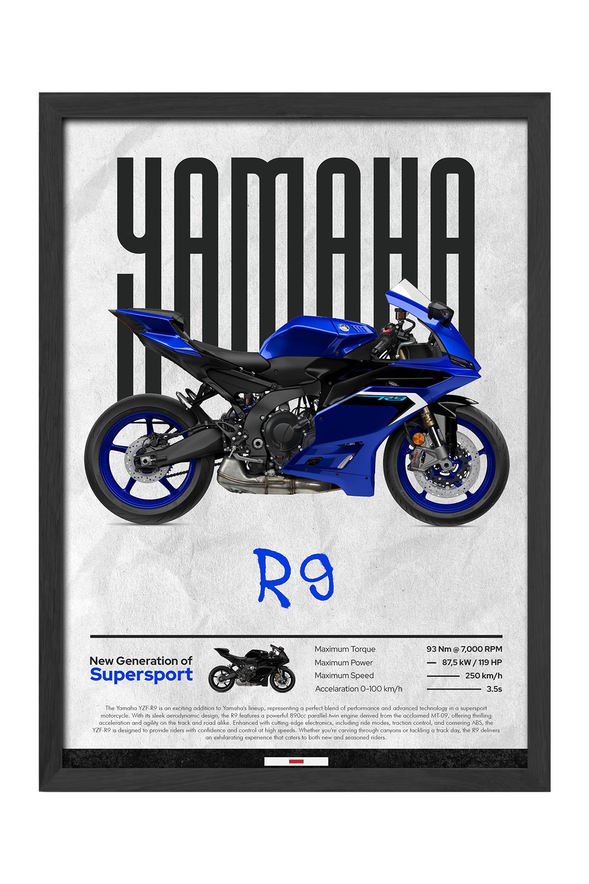 Yamaha R9 Mavi