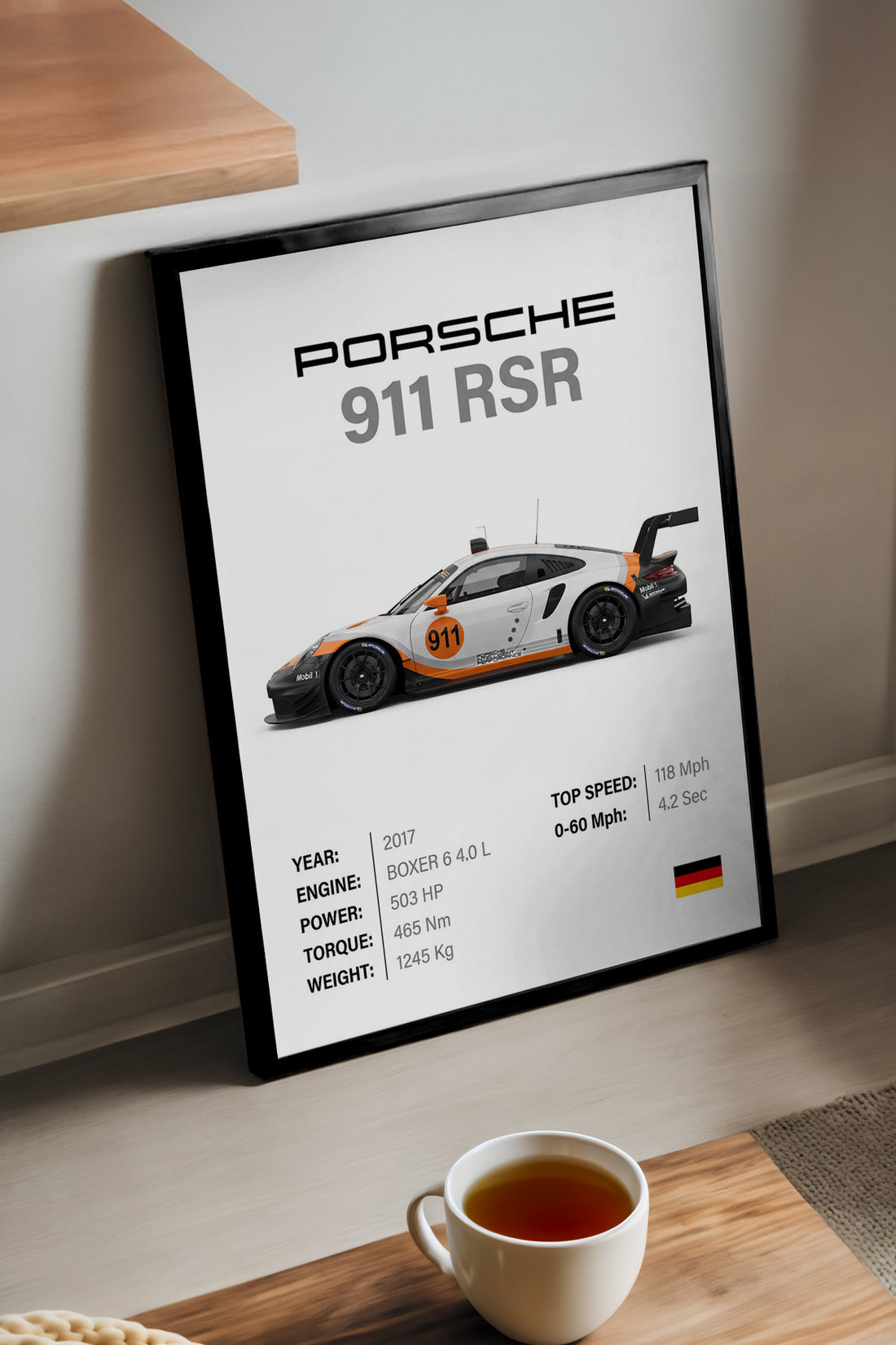Porsche 911 RSR - tablo