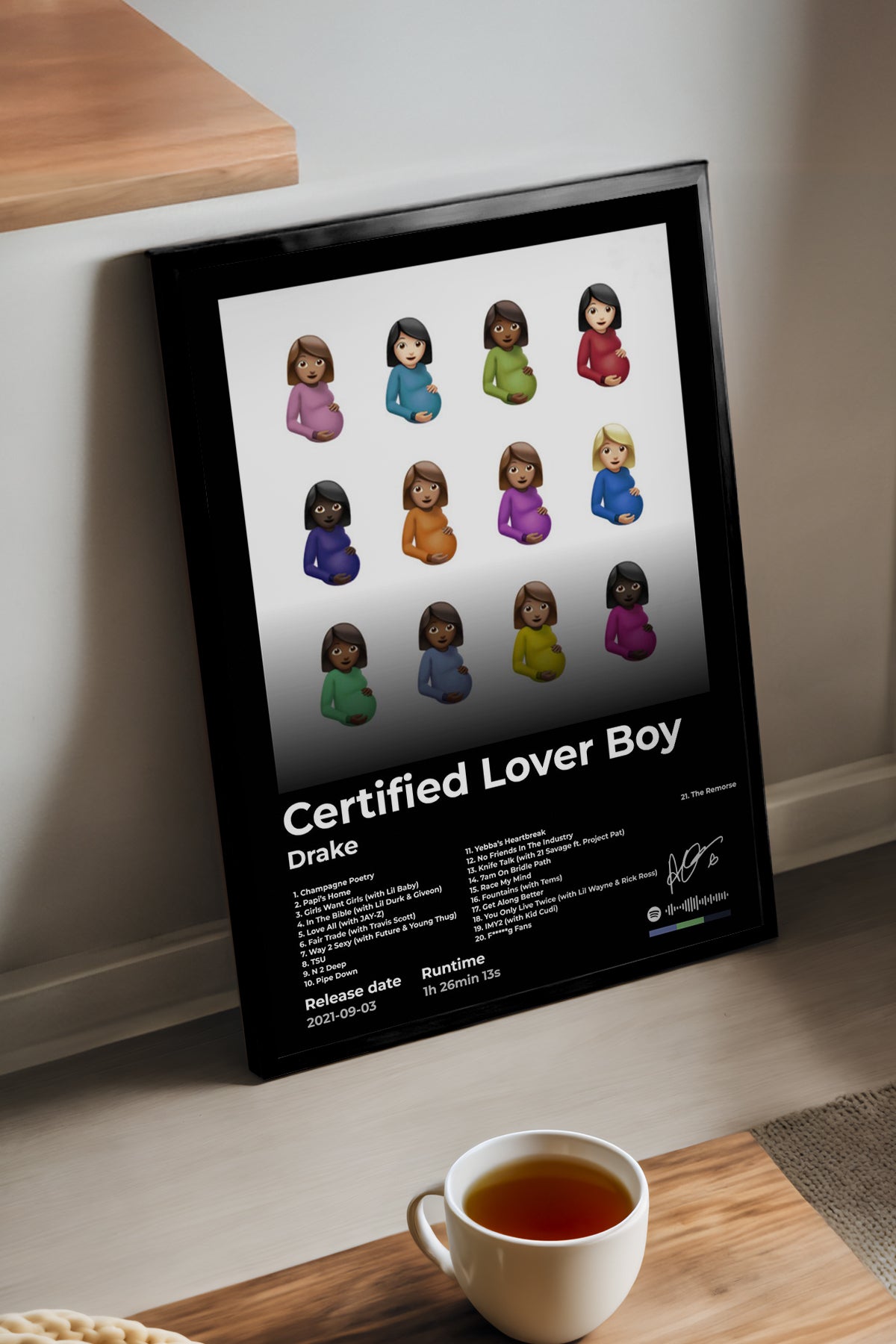 Drake Certified Lover Boy - tablo
