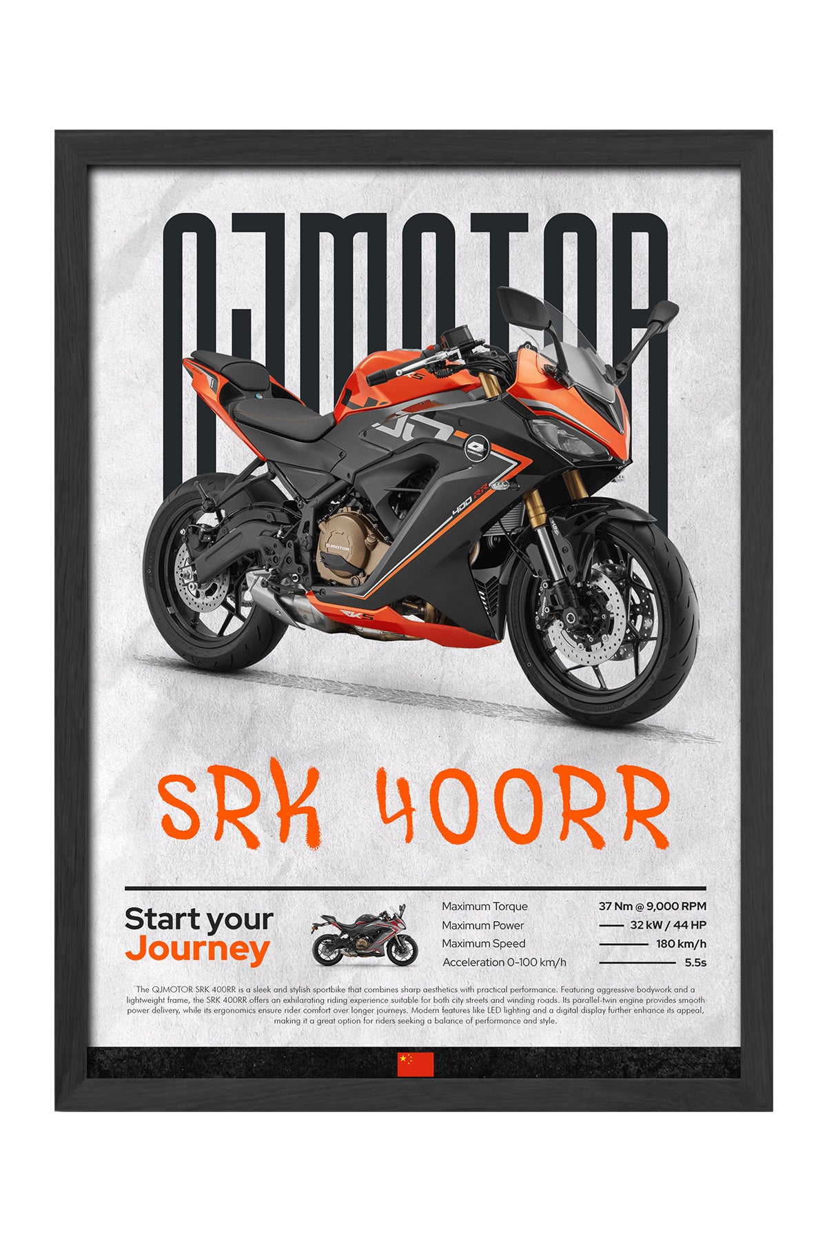 QJ Motor SRK 400RR Turuncu