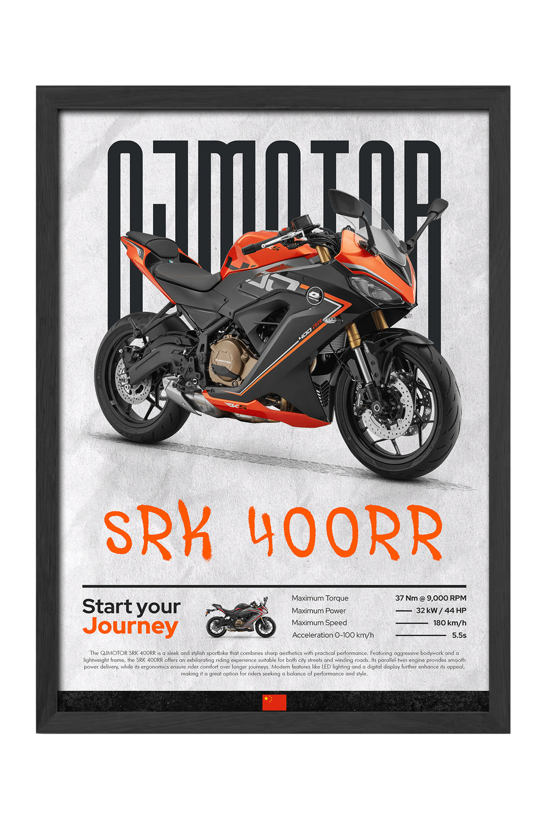 QJ Motor SRK 400RR Turuncu
