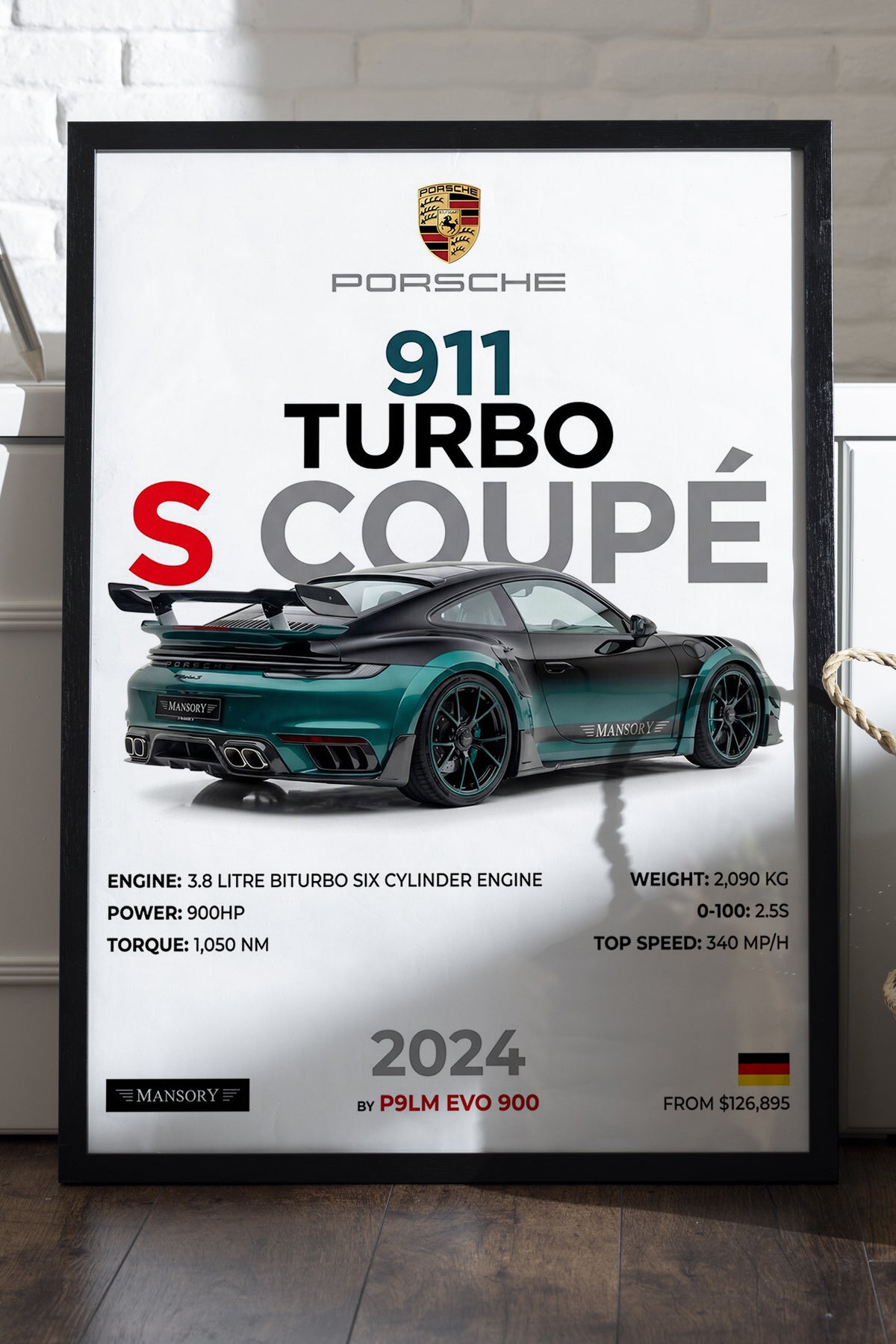 Porsche 911 Turbo S Coupe - tablo