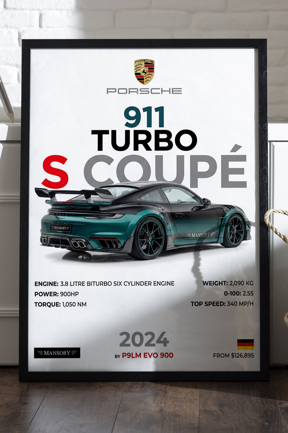 Porsche 911 Turbo S Coupe - tablo