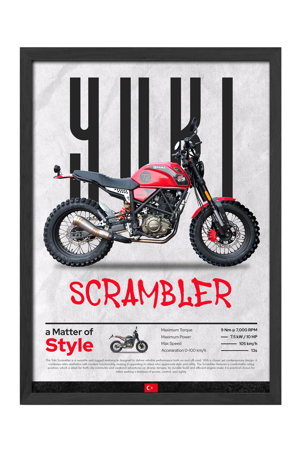 Yuki Scrambler Kırmızı