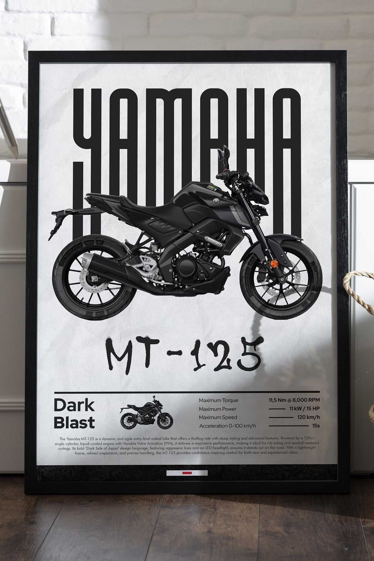 Yamaha MT-125 - tablo