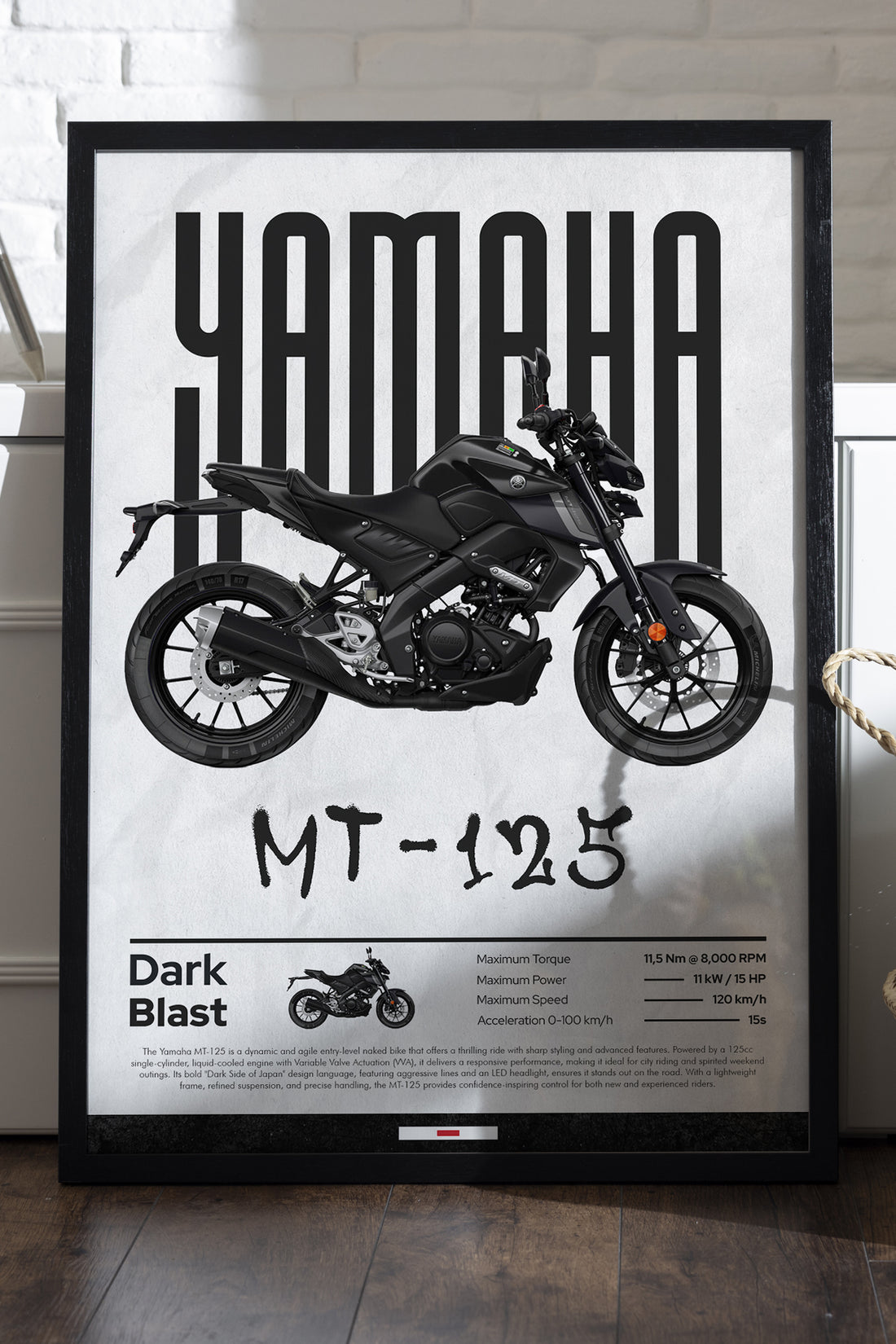 Yamaha MT-125 - tablo