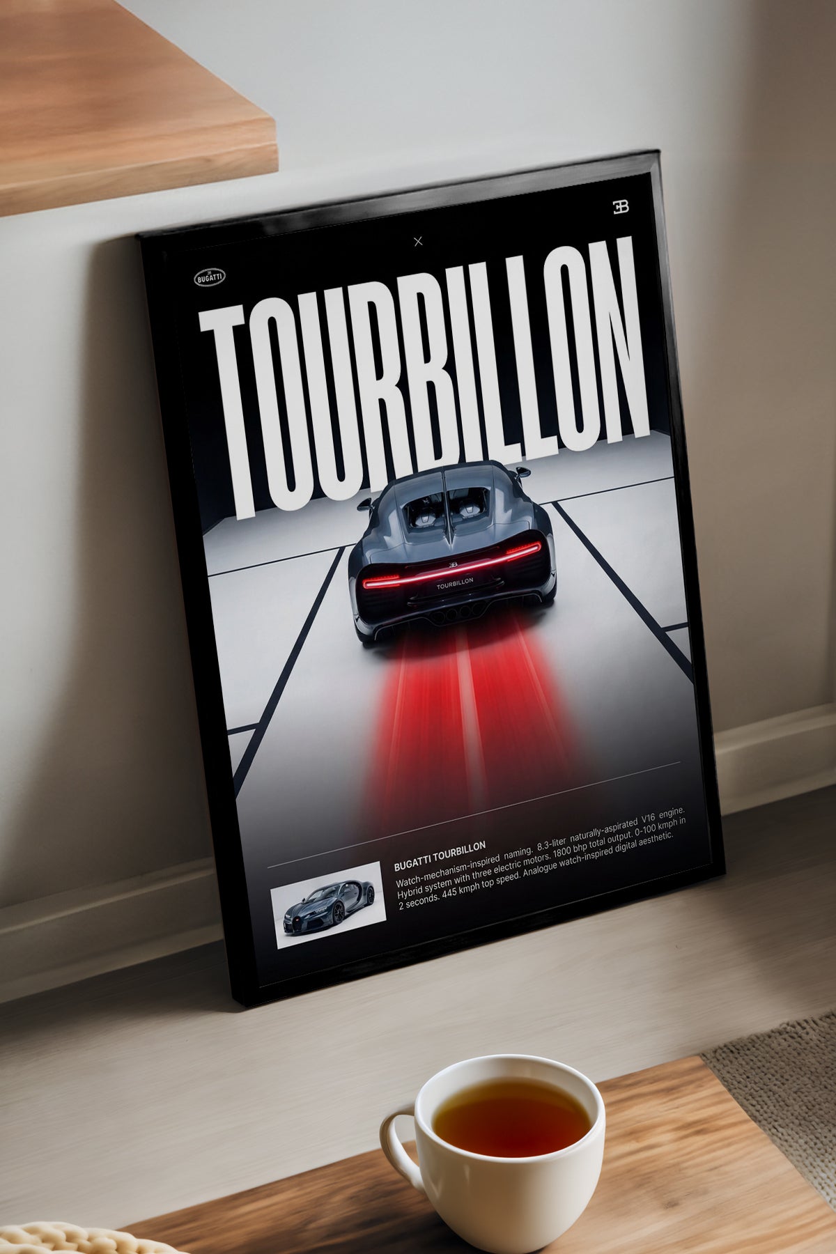 Bugatti Tourbillon - tablo