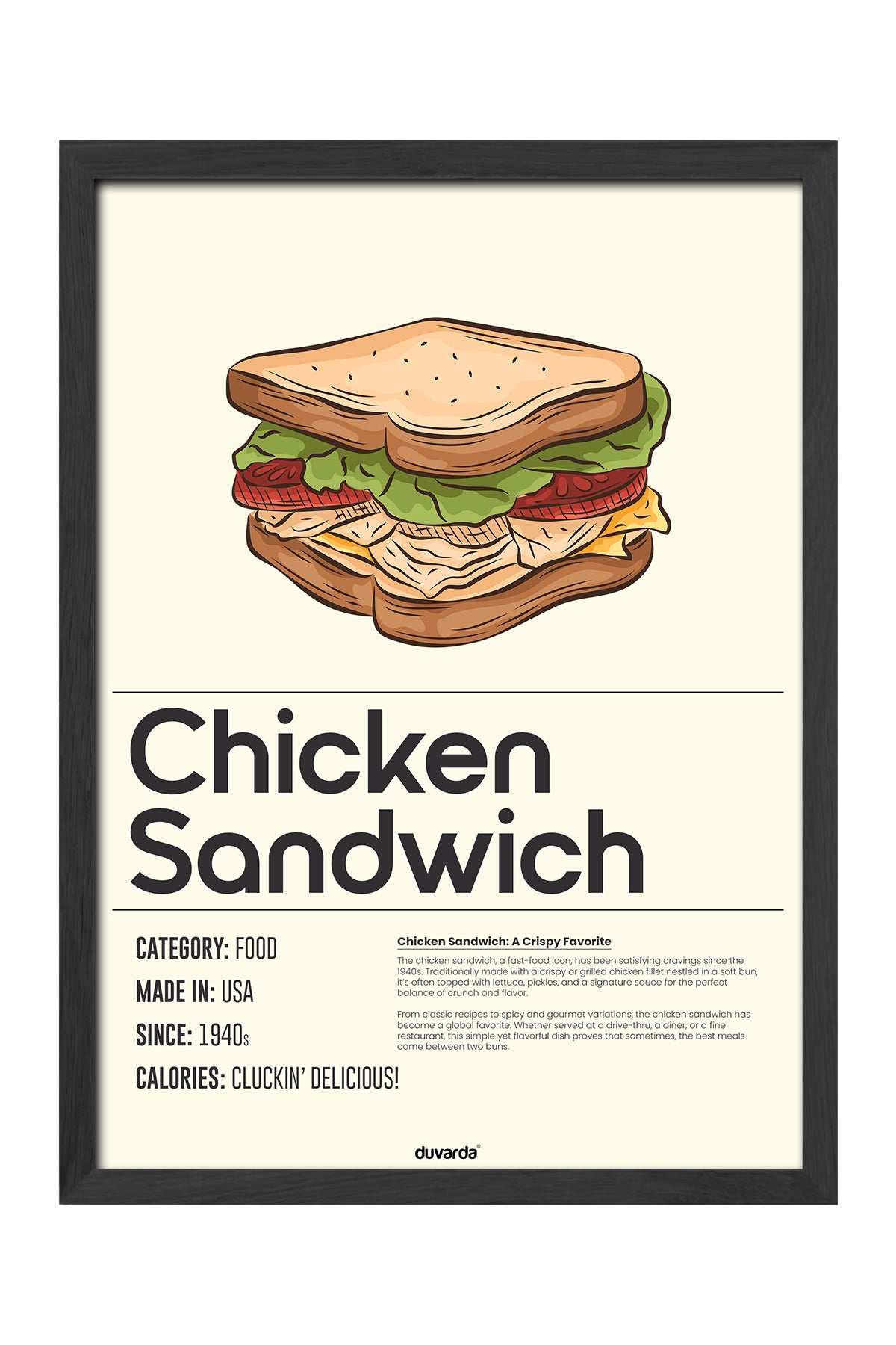 Chicken Sandwich - tablo