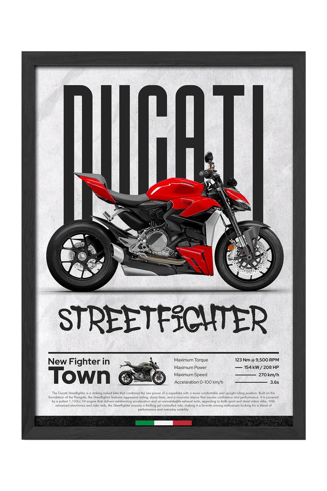 Ducati Street Fighter V4 - tablo