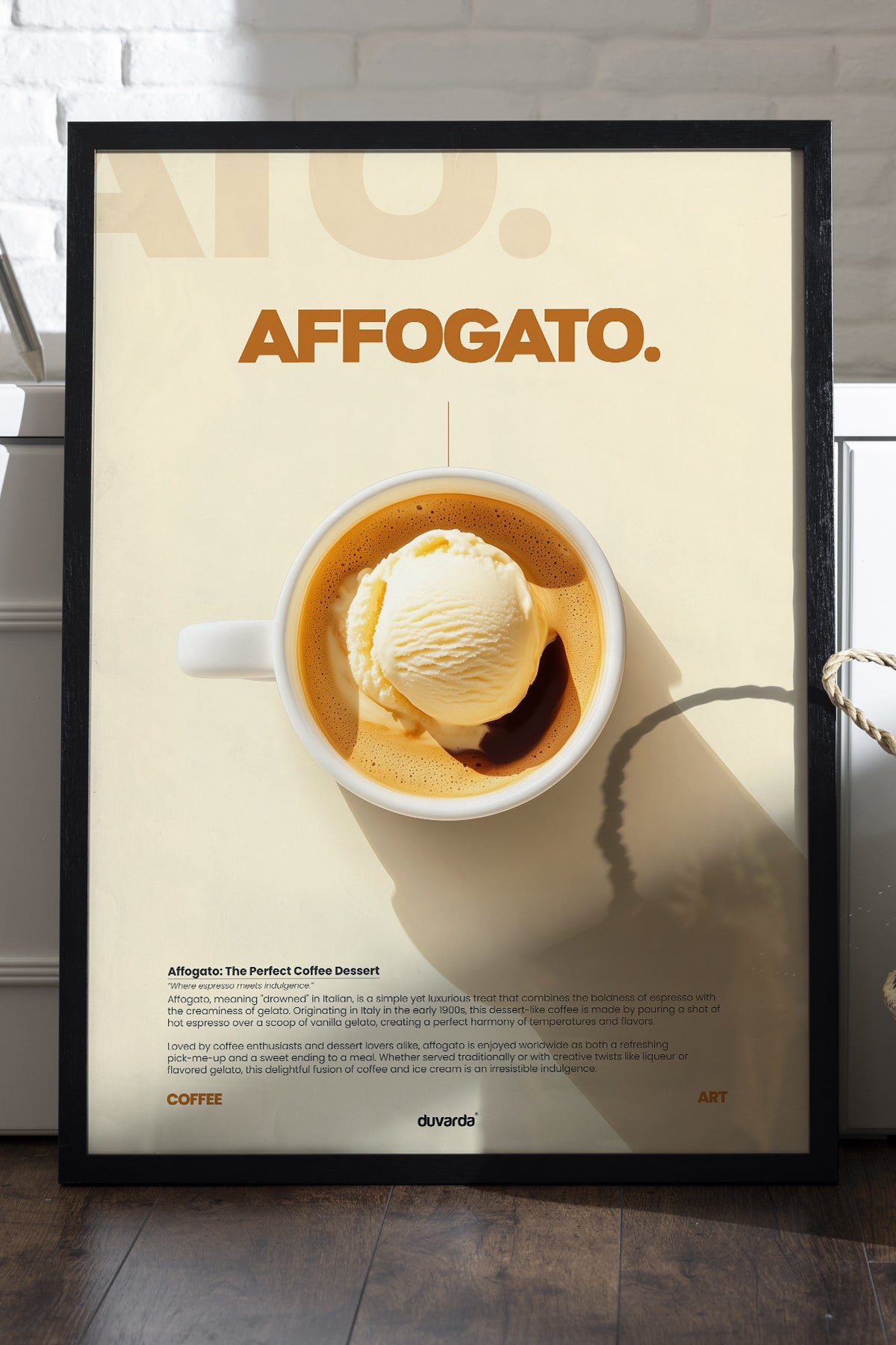 Affogato Kahve - tablo