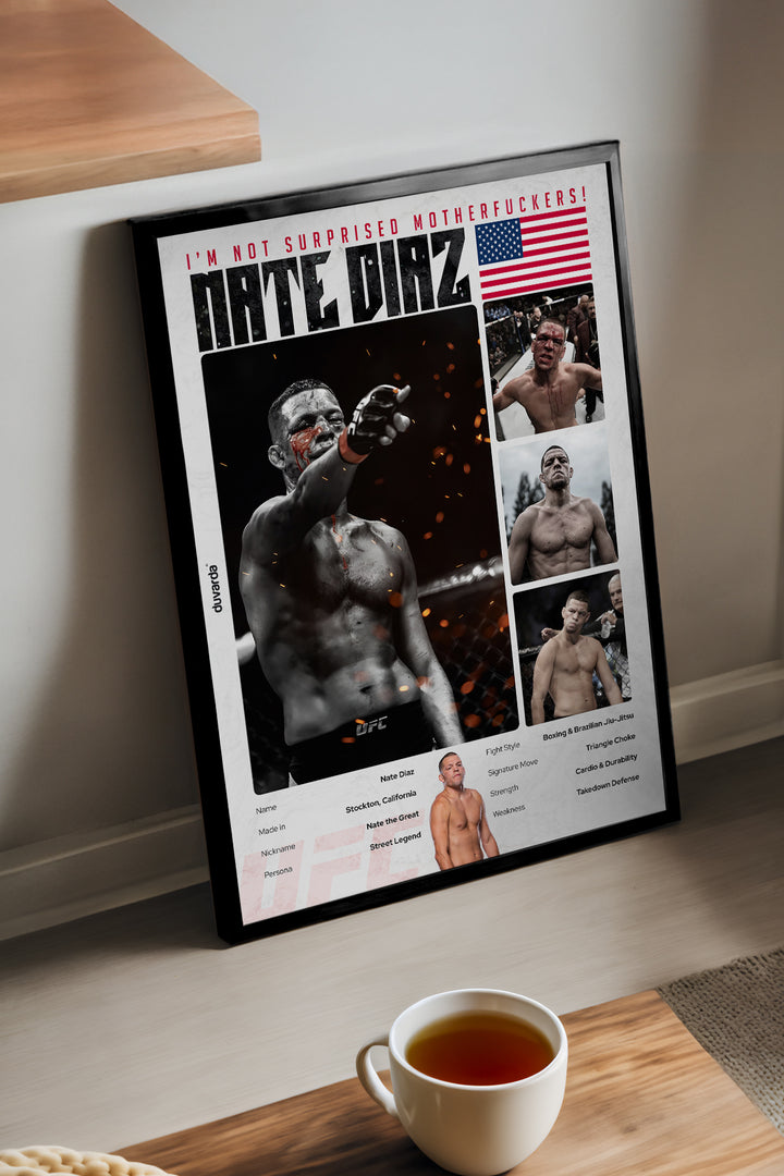 Nate Diaz UFC - tablo