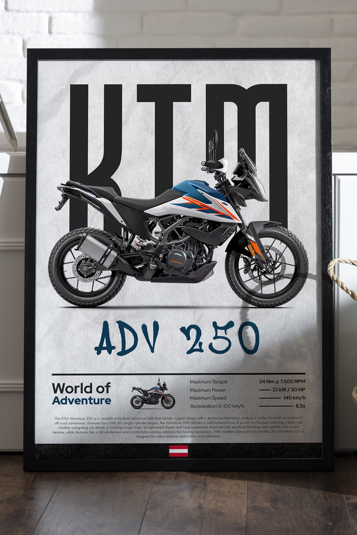 KTM ADV 250 - tablo