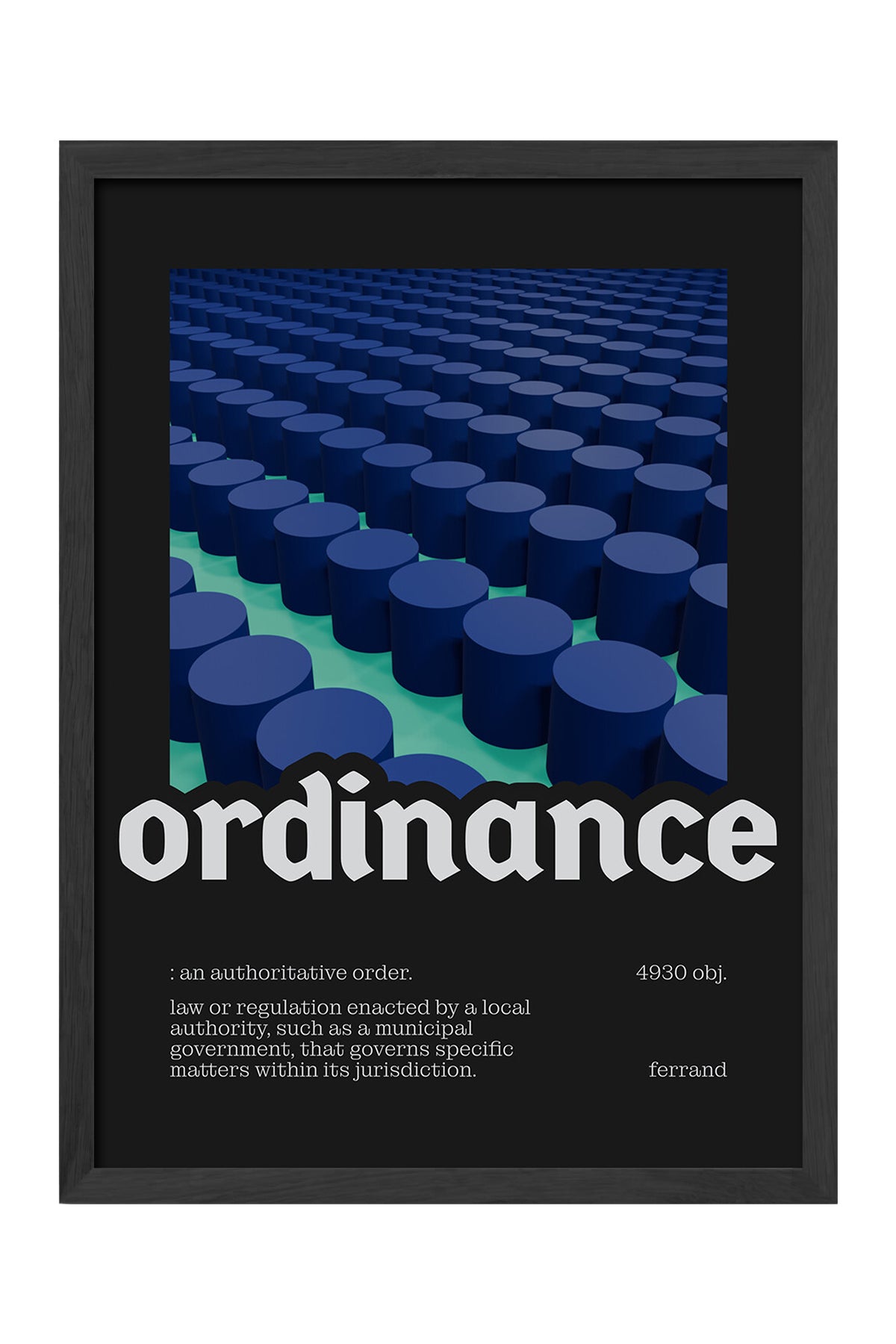 Ordinance - tablo