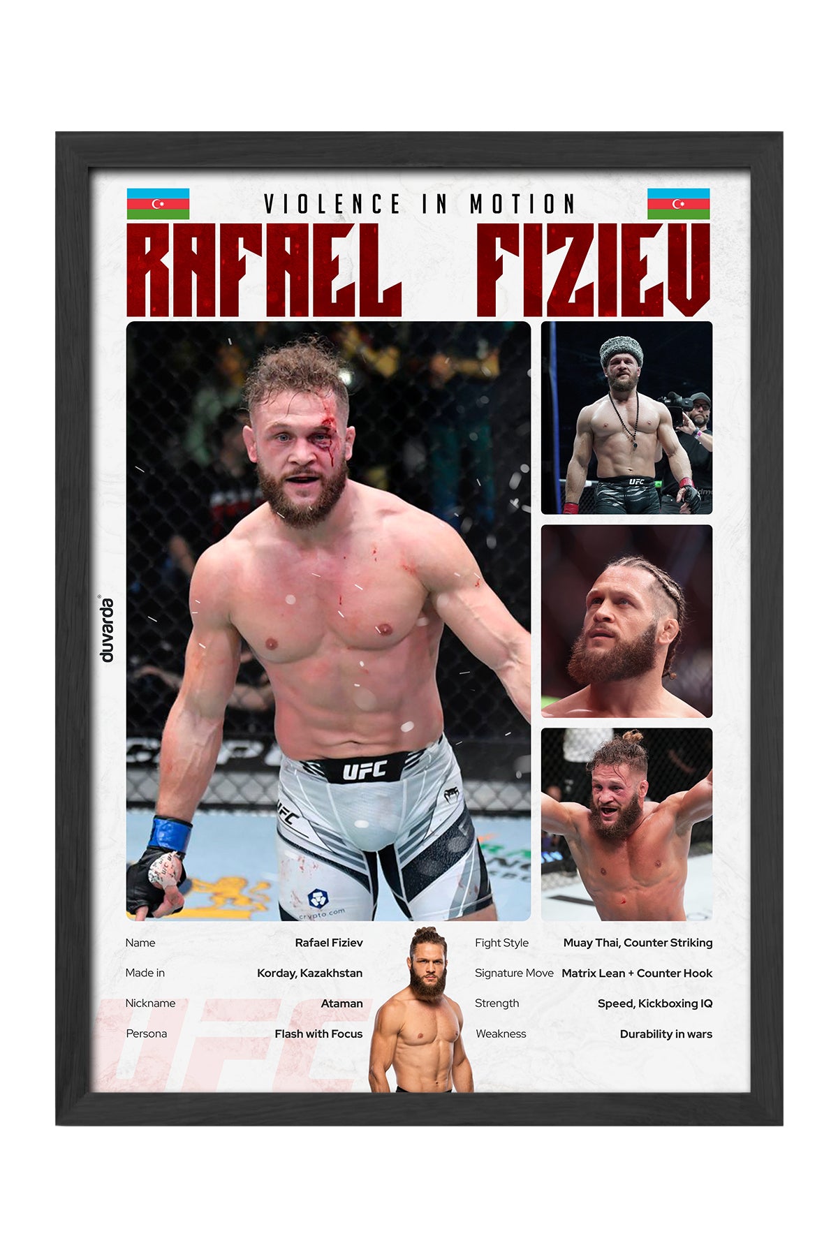 Rafael Fiziev UFC - tablo