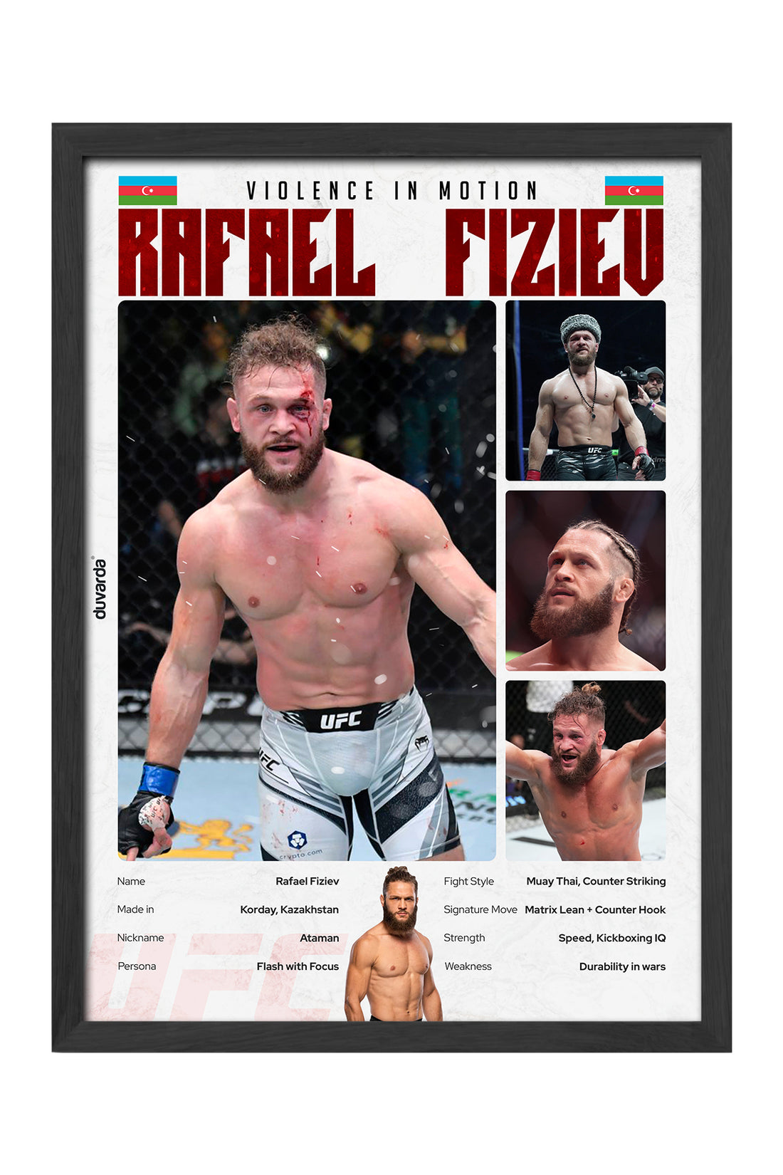 Rafael Fiziev UFC - tablo