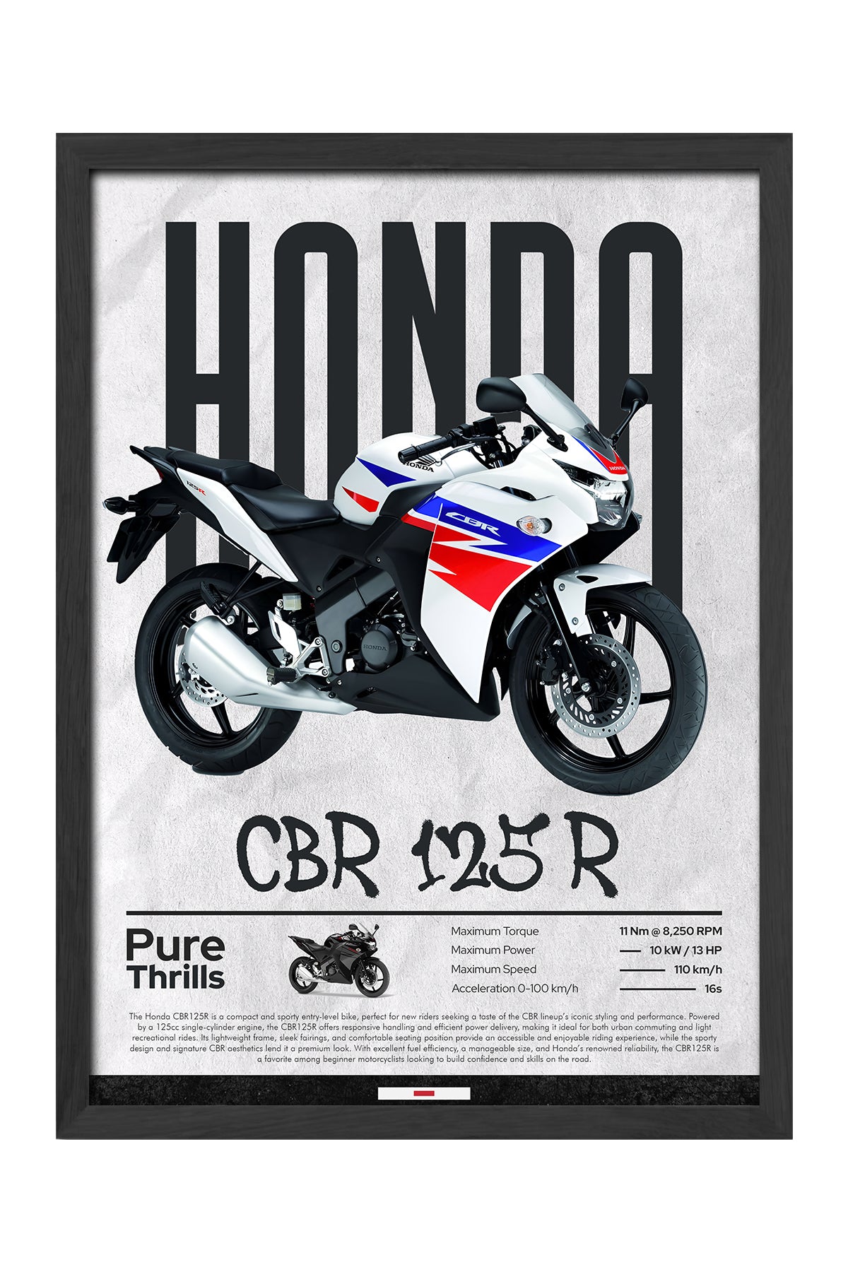Honda CBR 125R - tablo