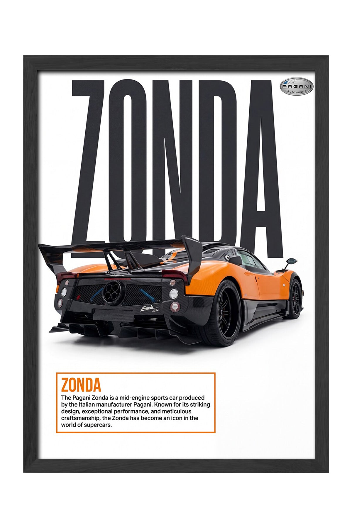 Pagani Zonda - tablo