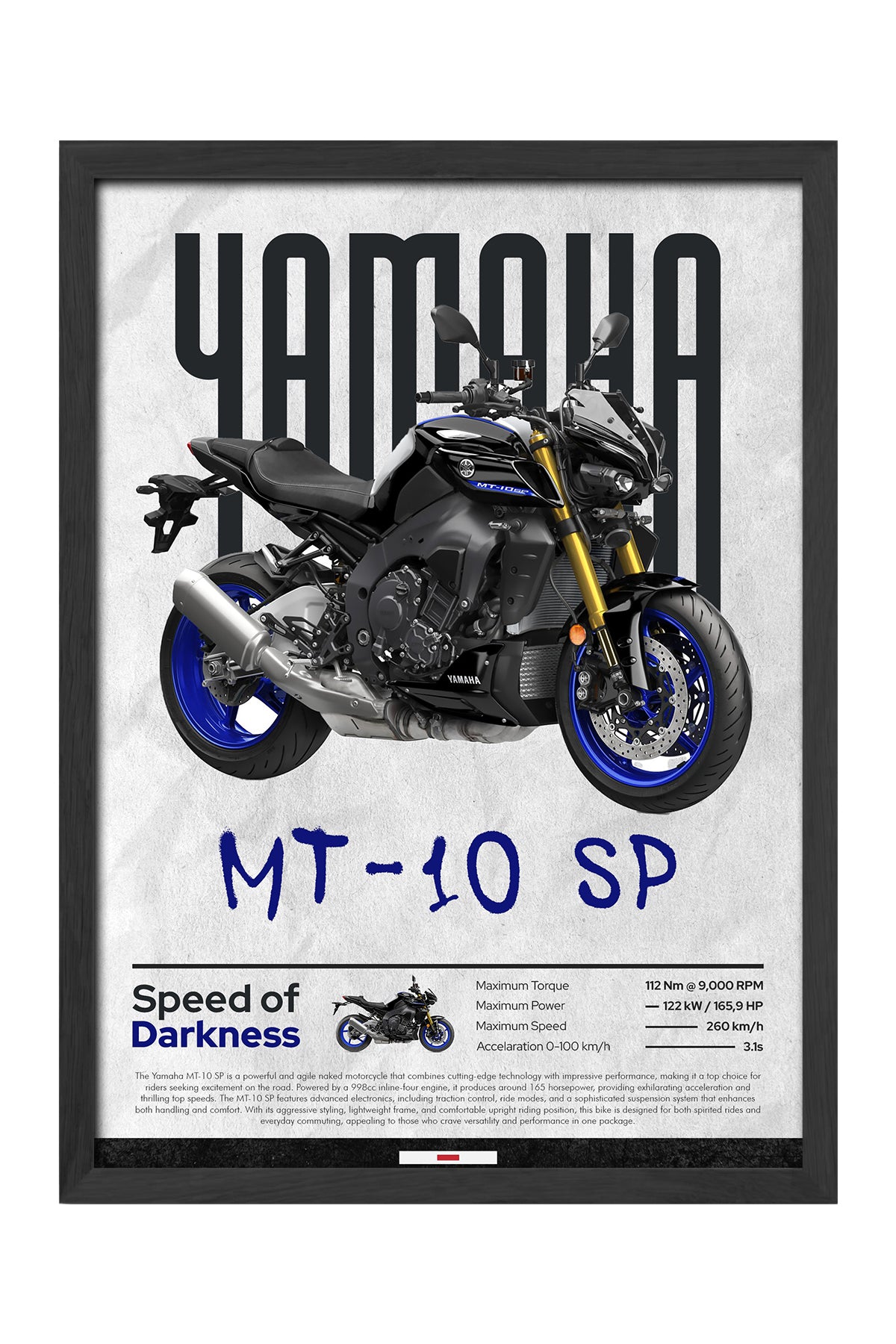Yamaha MT-10 SP - tablo