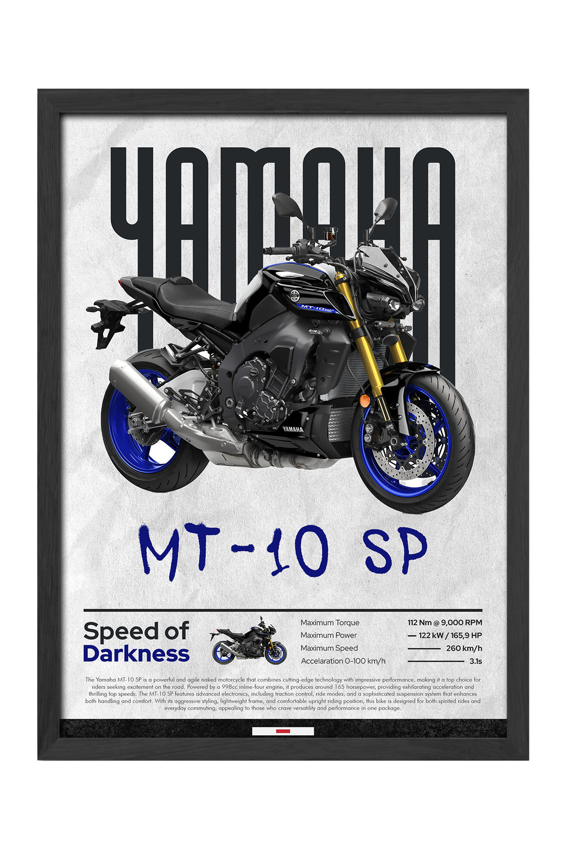 Yamaha MT-10 SP - tablo
