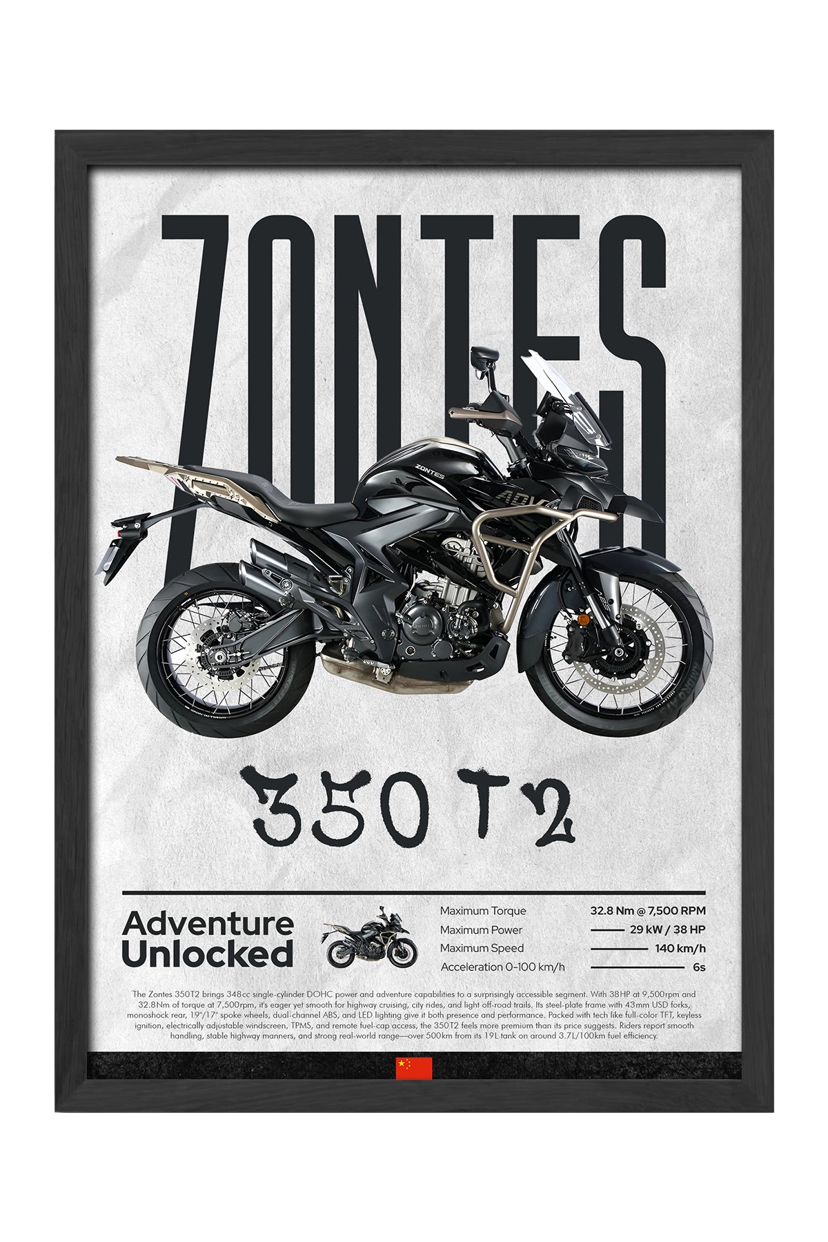 Zontes 350 T2 - tablo