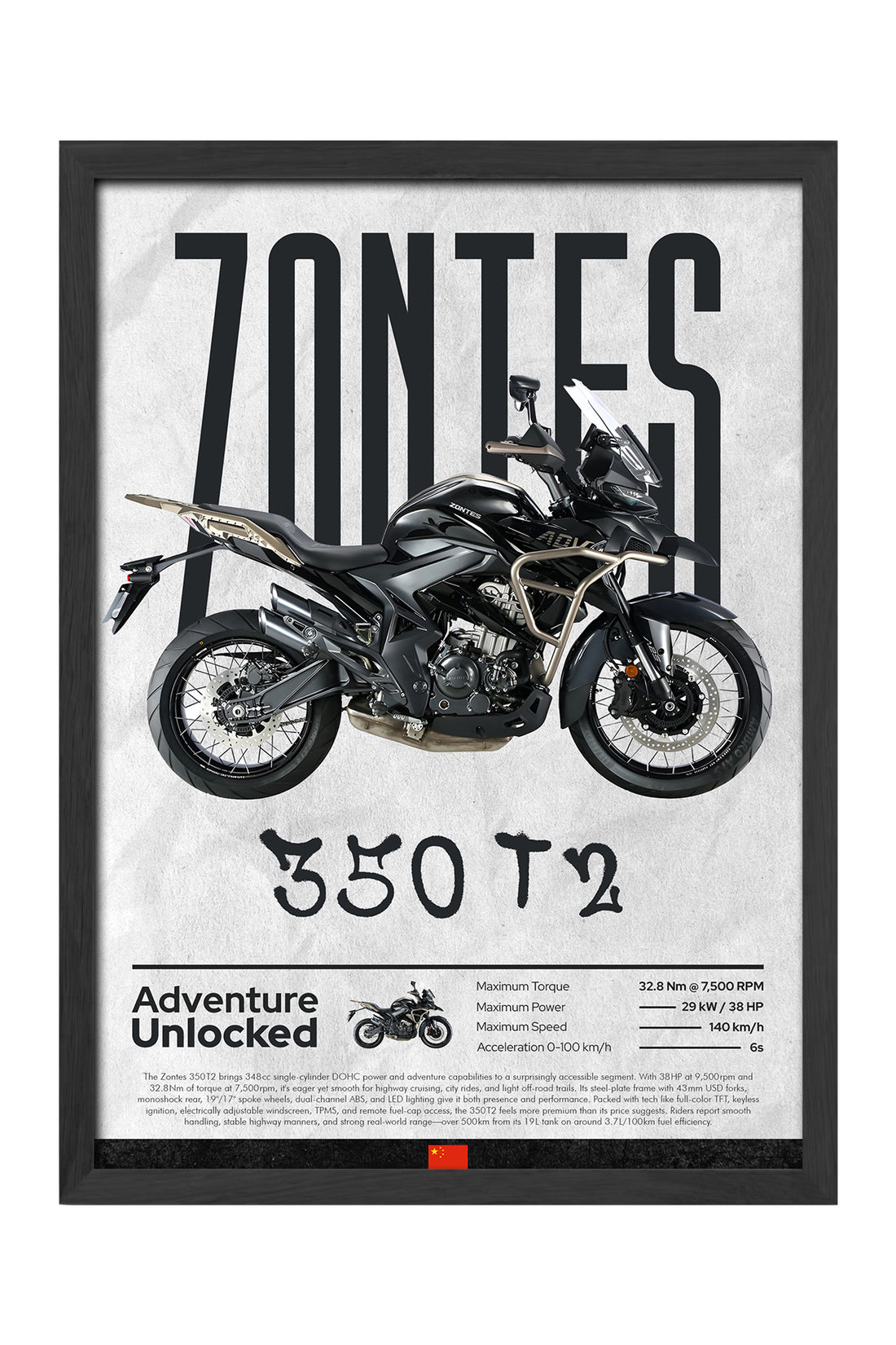 Zontes 350 T2 - tablo