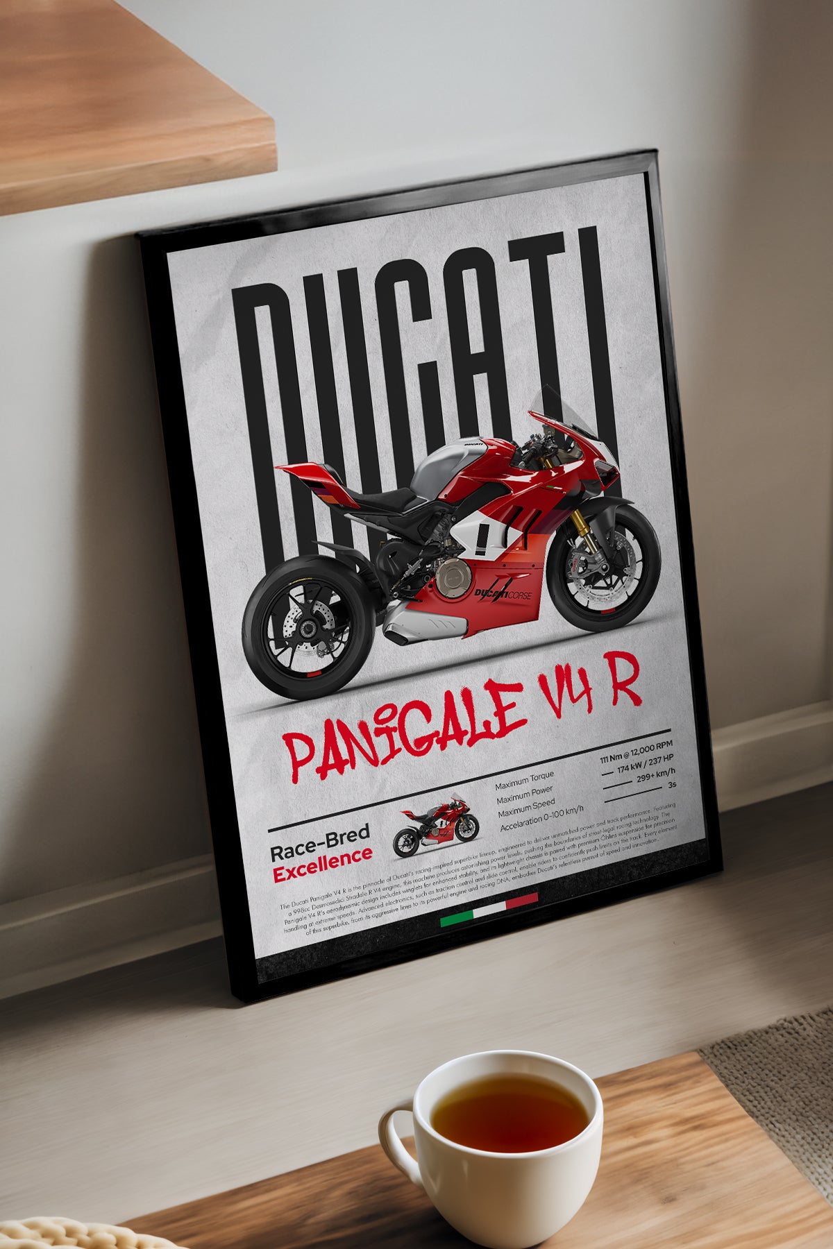 Ducati Panigale V4 R - tablo