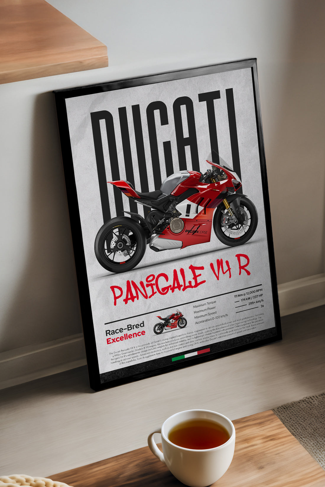 Ducati Panigale V4 R - tablo