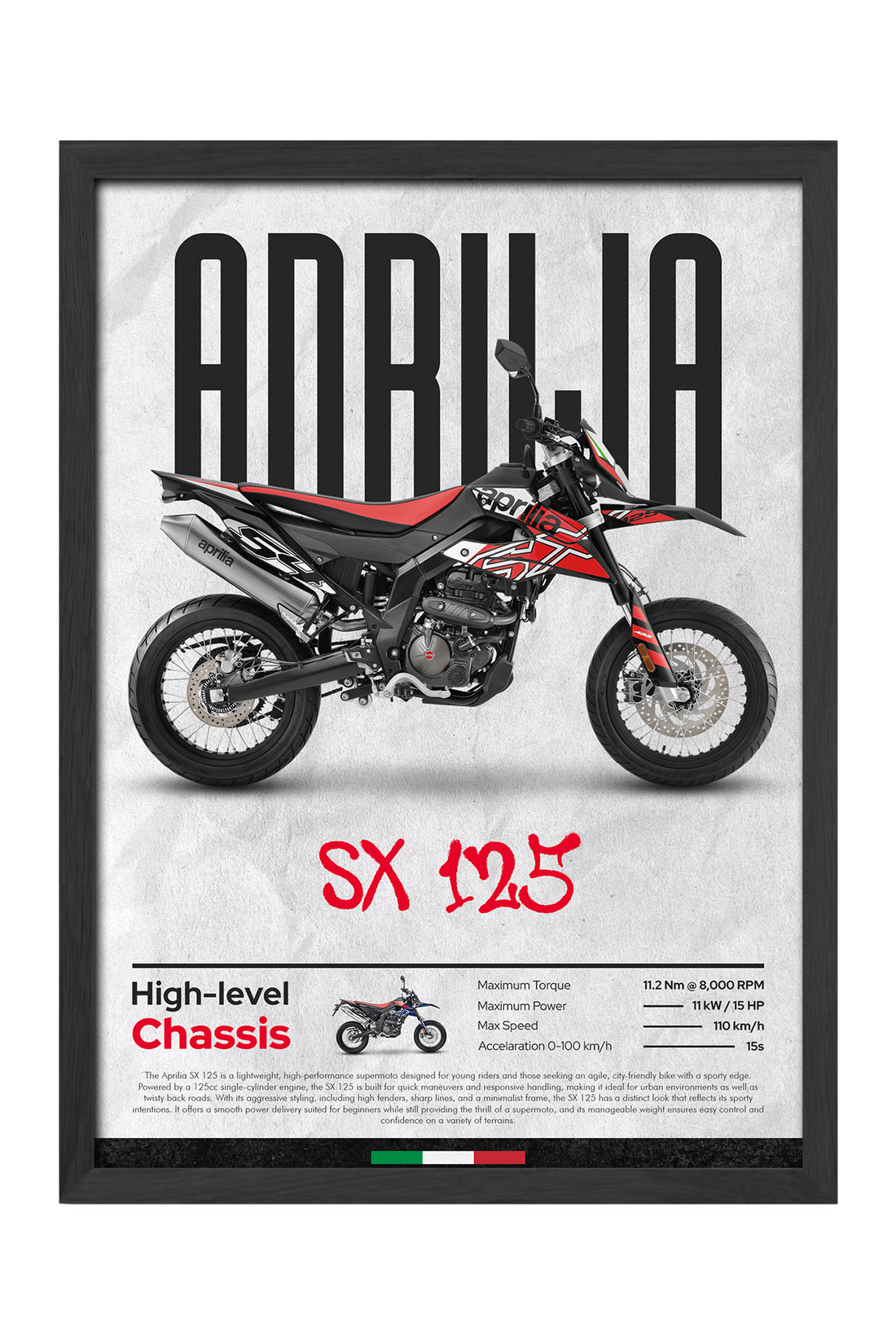 Aprilia SX 125 Siyah Kırmızı