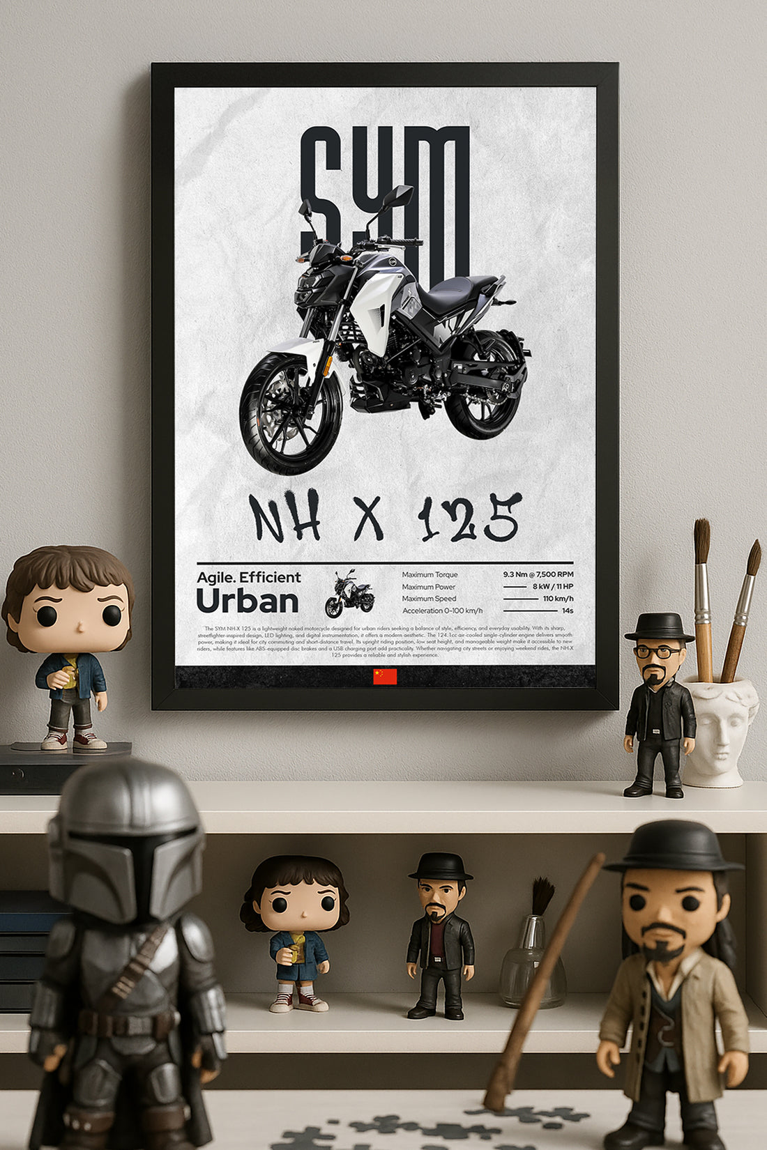 SYH NH X 125 - tablo