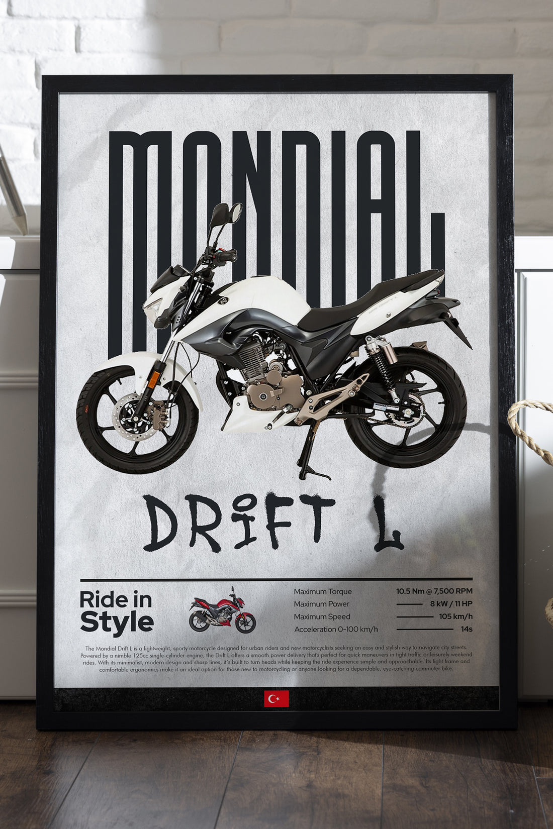 Mondial Drift L Beyaz