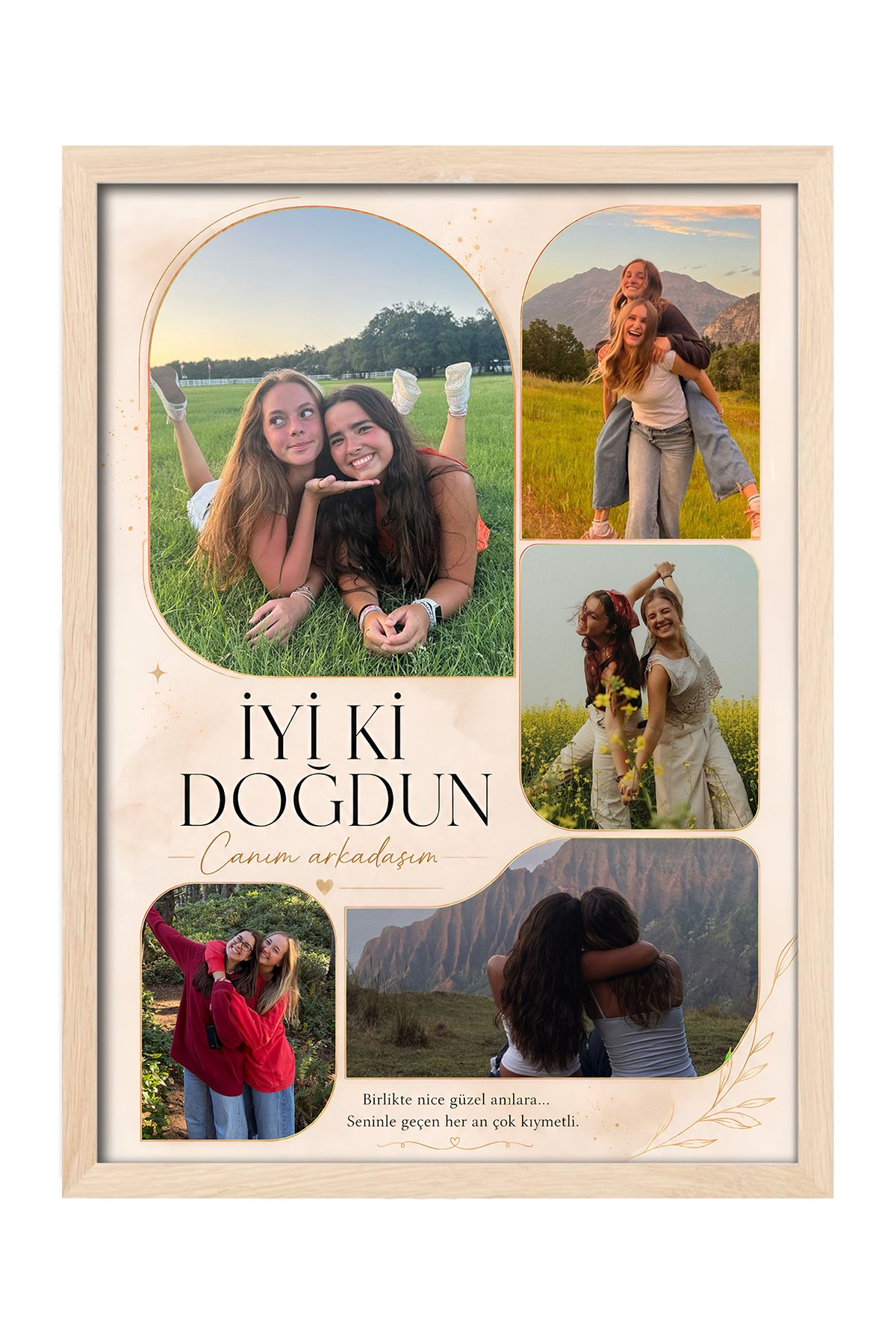 Kişiye Özel Doğum Günü Bej