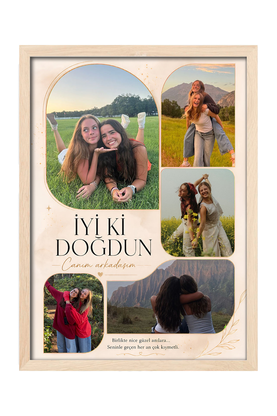 Kişiye Özel Doğum Günü Bej
