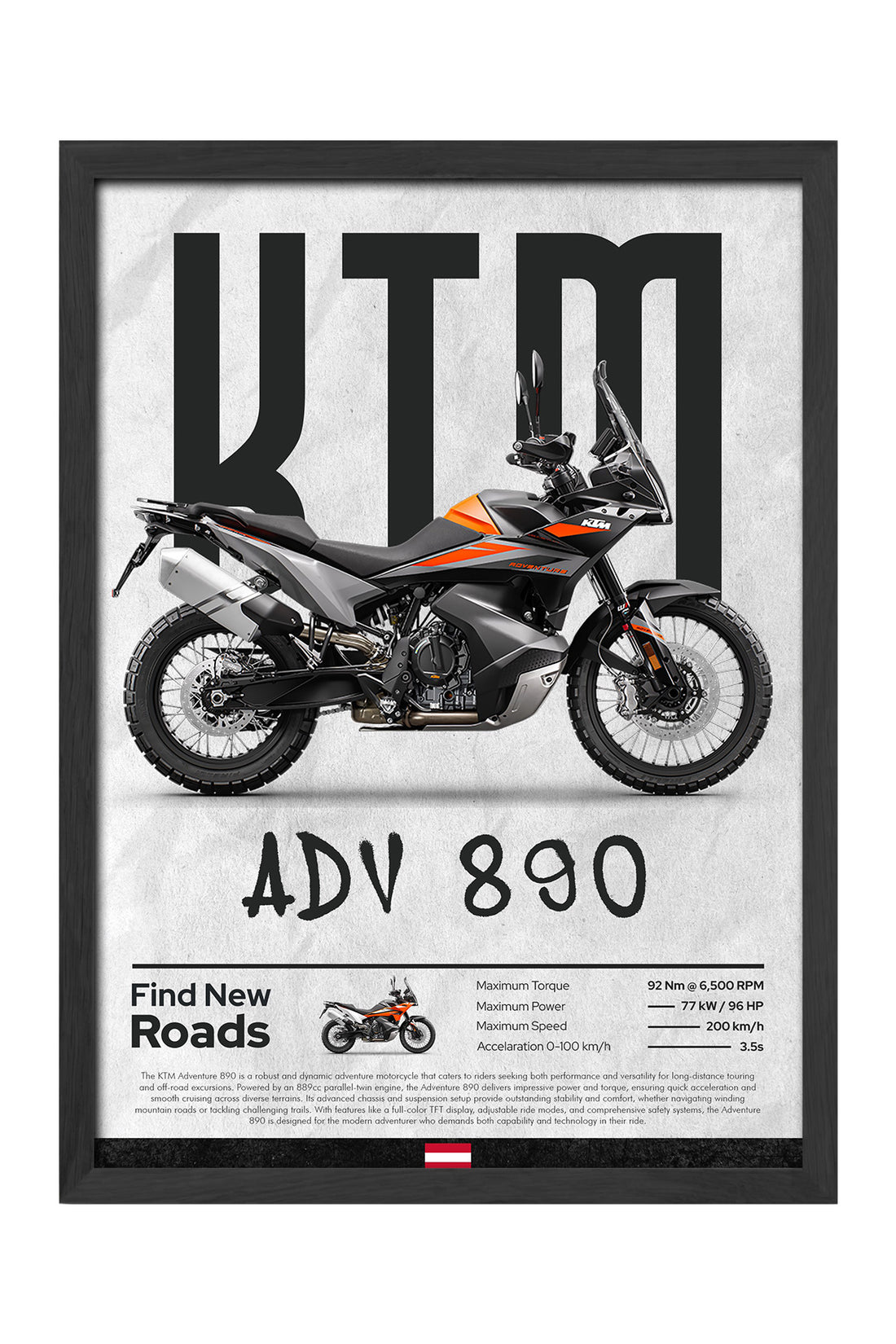 KTM ADV 890 Gri