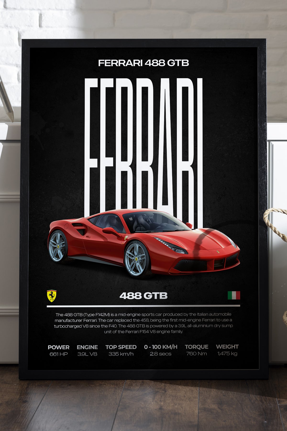 Ferrari 488 GTB - tablo