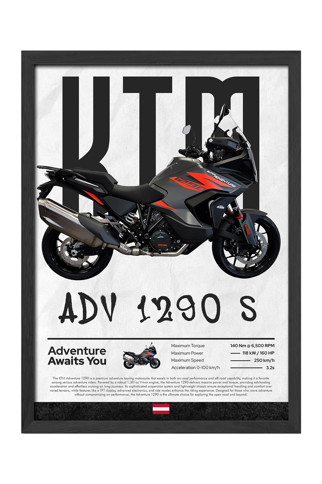 KTM ADV 1290 S Siyah